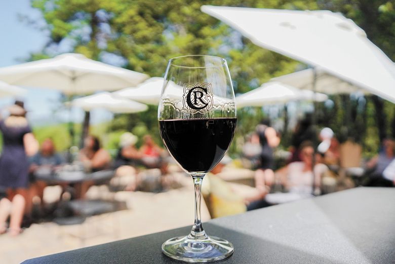 Sample wine outside on Cathedral Ridge’s spacious patio.##Photo provided by Cathedral Ridge Winery