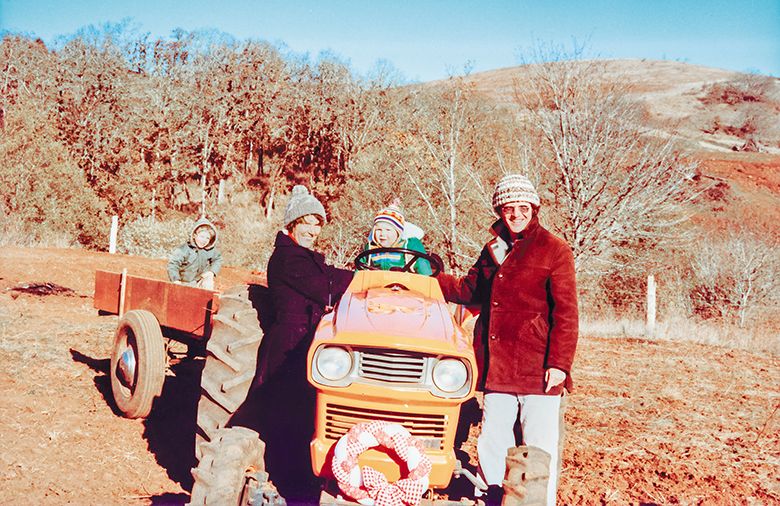 Ben hauls cousin Jessie in the tractor under Terry Casteel and Marilyn Webb’s watchful eyes. The tractor is in the middle of unplanted terrain at Bethel Heights Vineyard, located in the Eola Amity Hills. The family bought the Oregon property in 1977, making this one of their earliest vineyard photographs. From left: Jessie Casteel, Marilyn Webb, Ben Casteel and Terry Casteel. ## Photo Courtesy of Pat Dudley Ben hauls cousin Jessie in the tractor under Terry Casteel and Marilyn Webb’s watchful eyes. The tractor is in the middle of unplanted terrain at Bethel Heights Vineyard, located in the Eola Amity Hills. The family bought the Oregon property in 1977, making this one of their earliest vineyard photographs. From left: Jessie Casteel, Marilyn Webb, Ben Casteel and Terry Casteel. ## Photo Courtesy of Pat Dudley