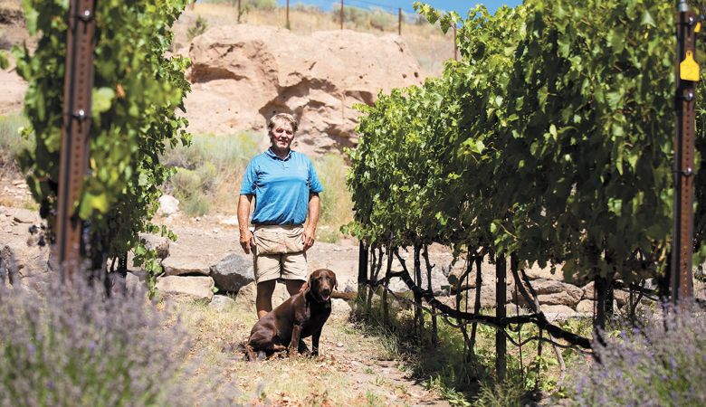 Longtime Central Oregon winegrower Kerry Damon at Redside Ranch. ##Photo provided