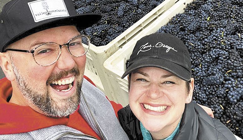 Joyful Noise winemakers/owners Deven and Calli Morganstern. ##Photo provided