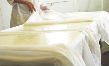 Portland Creamery’s Liz Alvis makes chèvre. Portland Creamery’s Liz Alvis makes chèvre.