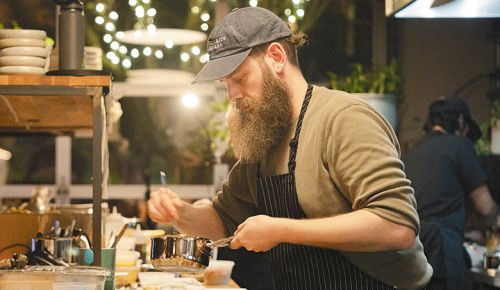 Chef Will Preisch, 82 Acres and Abbey Road Farm’s culinary director. ## Photo by Carter Hiyama