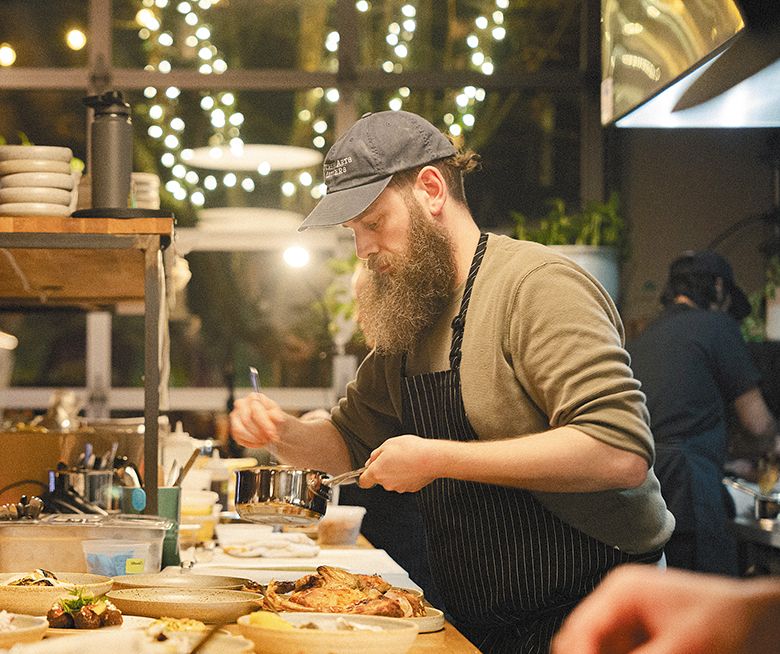Chef Will Preisch, 82 Acres and Abbey Road Farm’s culinary director. ## Photo by Carter Hiyama