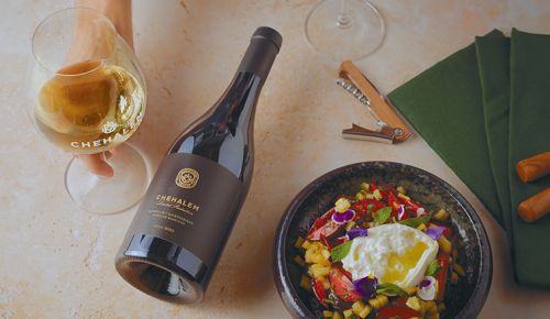 Burrata, Farro & Stone Fruit Salad ## Photo provided by Stoller Wine Group