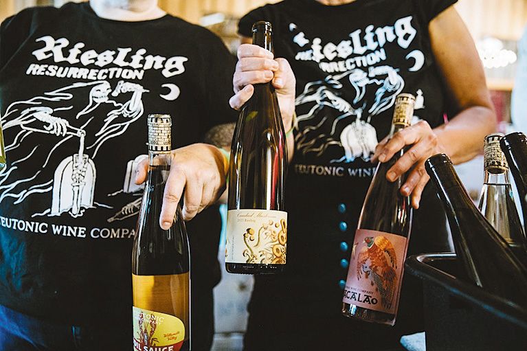 Alt Wine Fest participants can sample a variety of wines, but don t expect any Pinot Noir. ## Photo by Cheryl Juetten