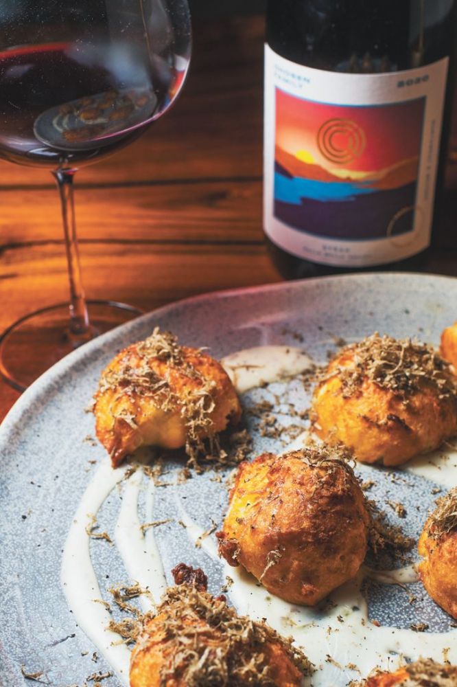 The winery enjoys  pairing wines with unexpected dishes. ##Photo by Josh Chang