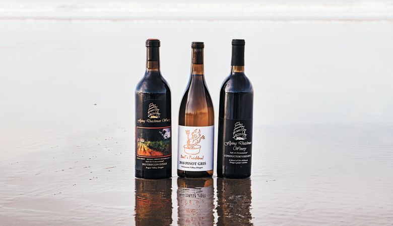 Flying
Dutchman wines
range from Pinot
Noir to Syrah to
Pinot Gris, plus
other varieties.##Photo by Kathryn Elsesser