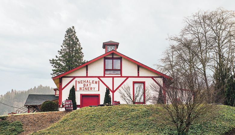 Nehalem Bay s Tudor-style winery was once a creamery.##Photo by Kathryn Elsesser