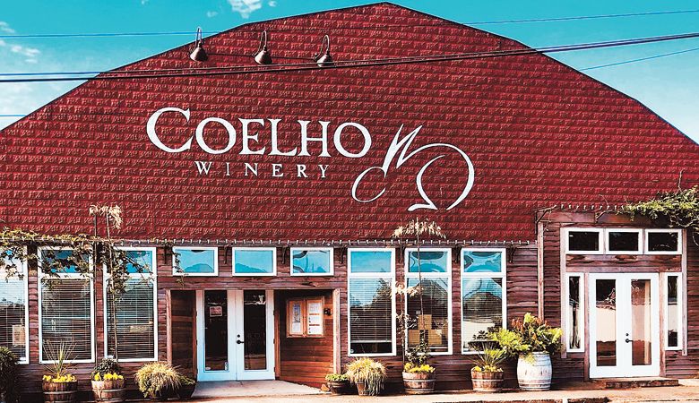 The Coelho winery and tasting room are housed in what once was the old Amity hardware store. ##Photo provided