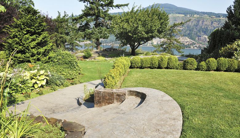 Guests at the Columbia Gorge Hotel in Hood River can walk the grounds of the historical estate. ##Photo courtesy of the Columbia Gorge Hotel.