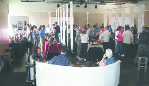 Tasters gather at Urban Studio in Portland s Pearl District to sample wines made by Gorge producers.  Photo provided.