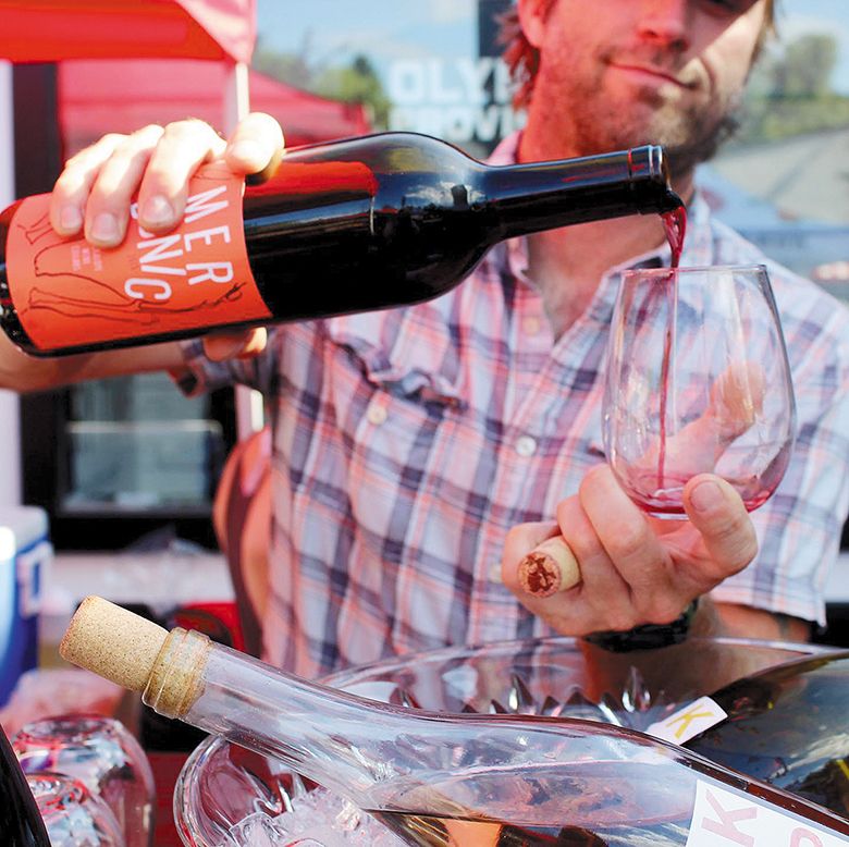 Jackalope Wine Cellars’ owner and winemaker, Corey Schuster, pouring his wine at an event. ## Photo provided by Jackalope Wine Cellars Jackalope Wine Cellars’ owner and winemaker, Corey Schuster, pouring his wine at an event. ## Photo provided by Jackalope Wine Cellars