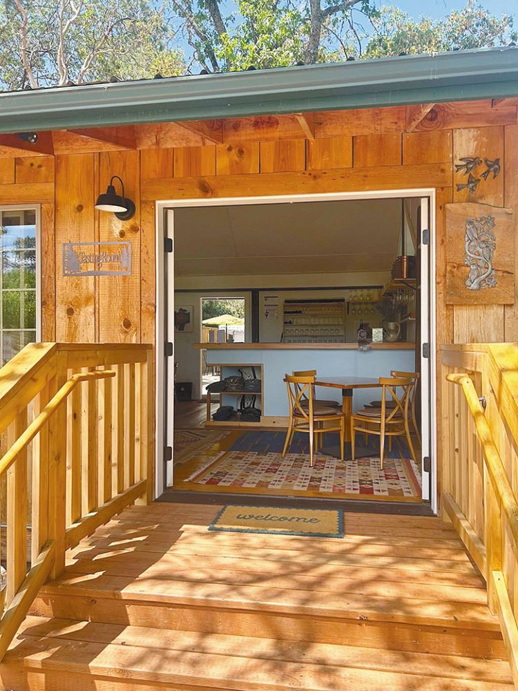 Entrance to the Dark Hollow tasting room. ## Photo provided by Dark Hollow Farm