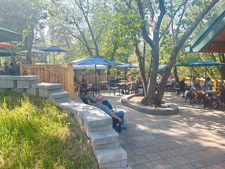 Wine tastings are available on the Dark Hollow patio outside the tasting room. ## Photo provided by Dark Hollow Farm