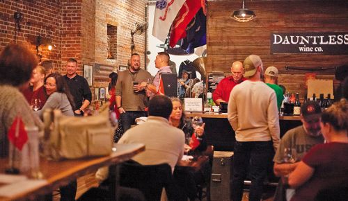Dauntless Wine Cø.’s busy downtown Forest Grove tasting room. ## Photo provided by Dauntless Wine Cø.