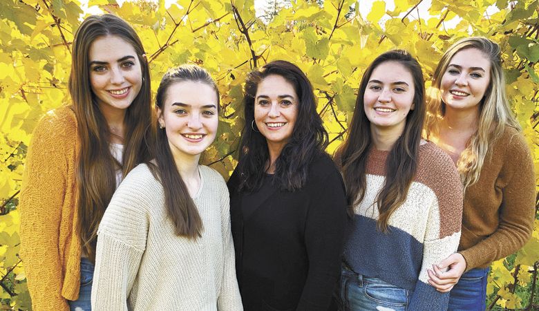 Distaff Wine Company owners Moira (from left), Roísìn, Angelica, Marie-Therese and Brigid O’Reilly. ##Photo by Eamond O Reilly