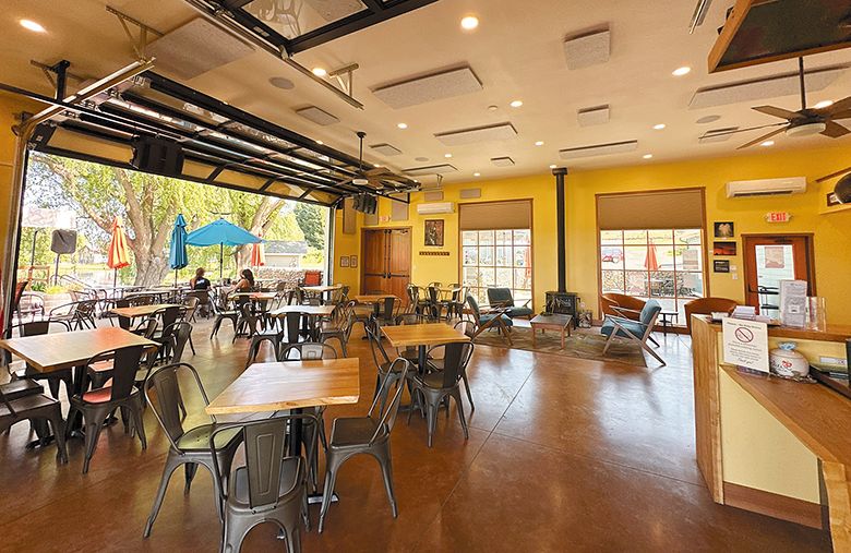 The colorful tasting room at Dos Mariposas. ## Photo provided by Dos Mariposas Vineyards & Lavender Farm
