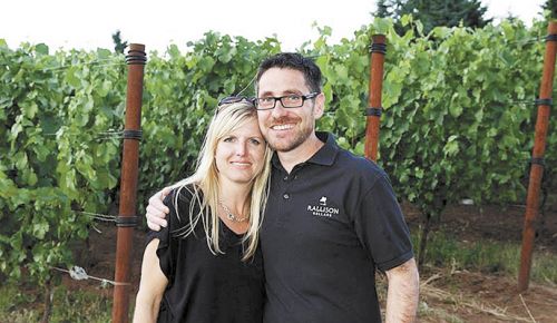 Cellars owners Jared and Lari Rallison. ##Photo Provided