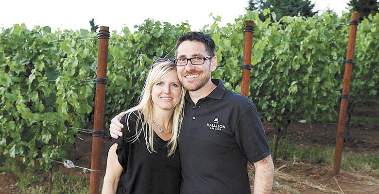 Cellars owners Jared and Lari Rallison. ##Photo Provided