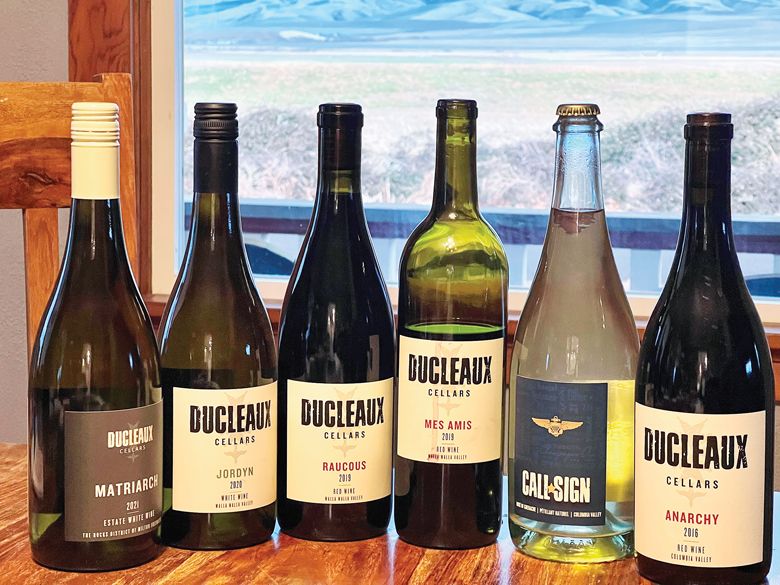 Wines produced by the husband and wife team that comprise Ducleaux Cellars.##Photo by Sarah Murdoch Wines produced by the husband and wife team that comprise Ducleaux Cellars.##Photo by Sarah Murdoch