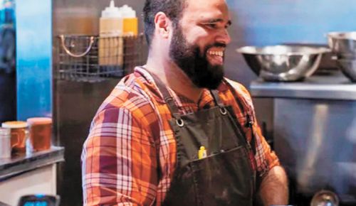 Chef Jonathan Jones working in the kitchen. ##Photo provided by Epilogue Kitchen