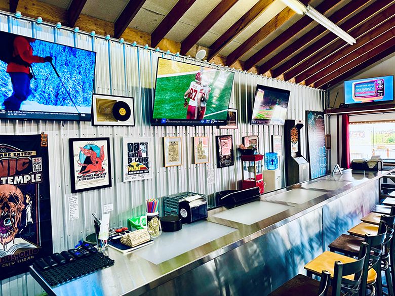 Bar area in Eternal Wines  tasting room. ## Photo provided by Eternal Wines
