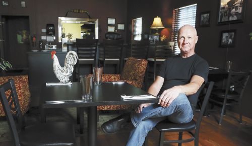 Farm Food chef/owner Jim Jones inside his Adair Village restaurant. ##Photo by Rockne Roll