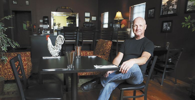 Farm Food chef/owner Jim Jones inside his Adair Village restaurant. ##Photo by Rockne Roll