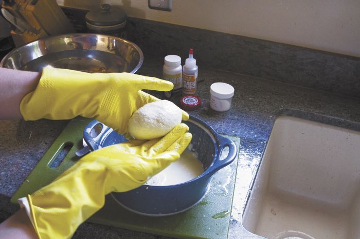 The final product of the DIY experiment: homemade mozzarella.Photo by Christine Hyatt