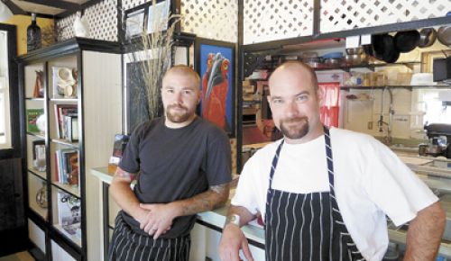 Chefs Mike Hite and Paul Becking of C Street Bistro in Jacksonville. Photo by Janet Eastman.