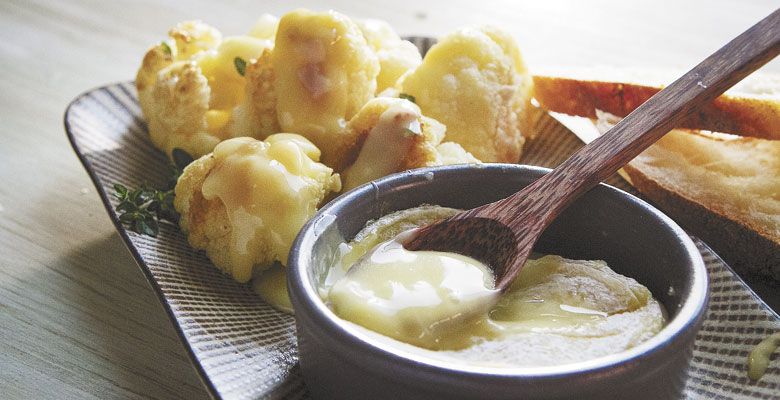 Roasted cauliflower with St. Albans. ##Photo by Christine Hyatt