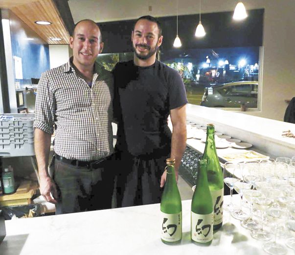 Biwa restaurant’s chef/owner Gabe Rosen (left) and chef de cuisine Jon Moch.