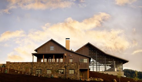 The building at Soléna and Grand Cru Estates combines modern technology and old-world charm. The building at Soléna and Grand Cru Estates combines modern technology and old-world charm.