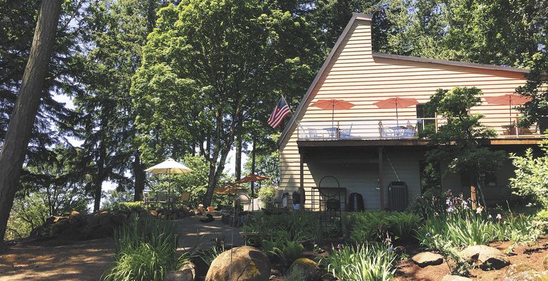 Campbell Lane Winery’s tasting room.  ##Photo by Patty Mamula