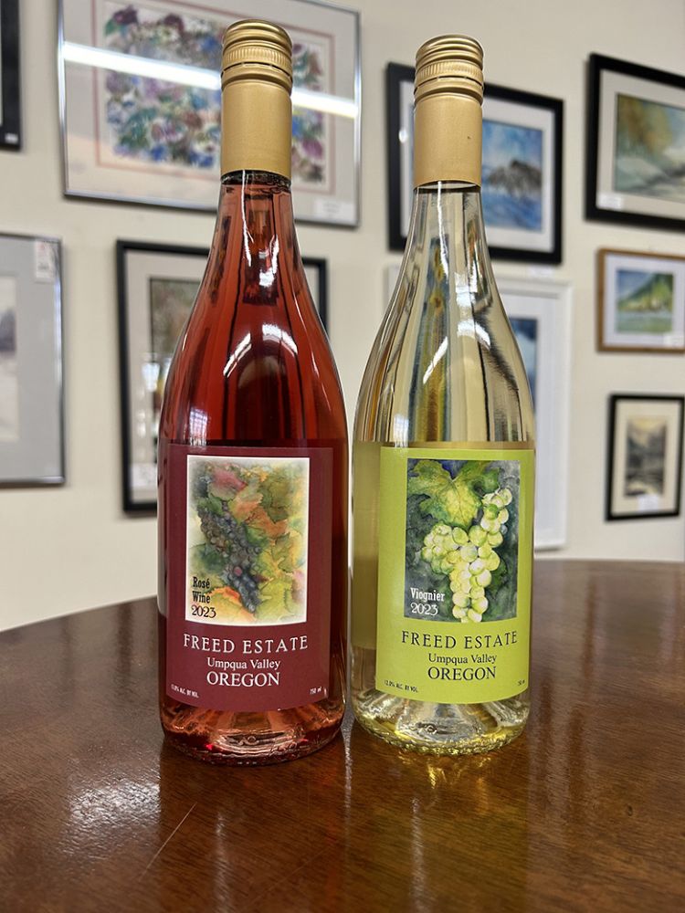 Two bottles of Freed Estate wine. ## Photo provided by Freed Estate Winery
