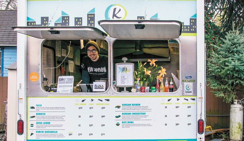 Bo Kwon and his Koi Fusion food truck. ##Photo provided