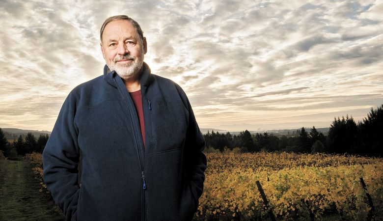 Gamay Noir winemaker Doug Tunnell of Brick House Wines outside Newberg. ##Photo by Andrea Johnson