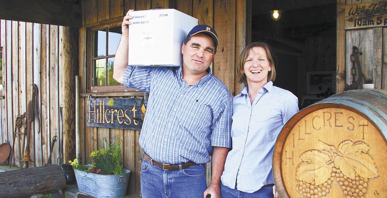 Dyson and Susan DeMara bought HillCrest Vineyard in 2003. ##Photo courtesy of HillCrest Vineyard