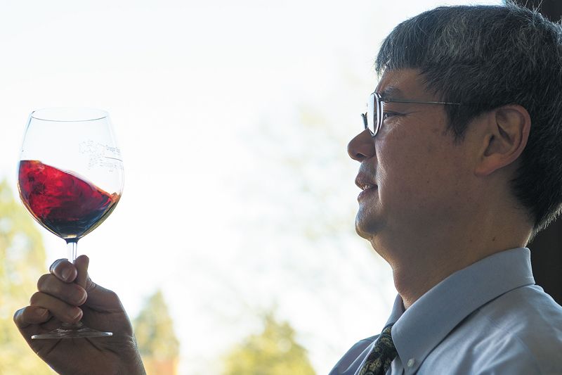 Mark Chien, the new program coordinator for the Oregon Wine Research Institute at OSU, is working to build strong relationships with the wine industry. ##Photo Courtesy of OWRI/OSU