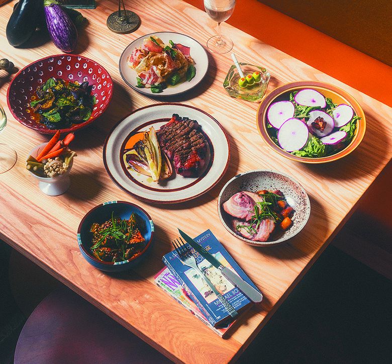 A table filled with delicious dishes and drinks. ## Photo by Carter Hiyama