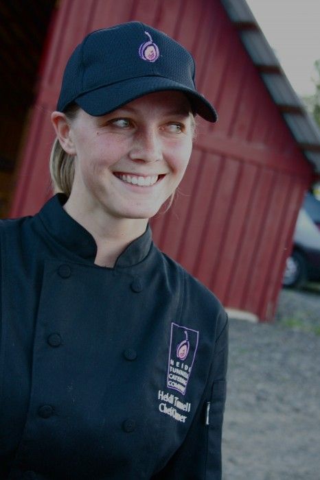 The young and talented Heidi Tunnell works with local farmers when sourcing ingredients. Photo provided. The young and talented Heidi Tunnell works with local farmers when sourcing ingredients. Photo provided.