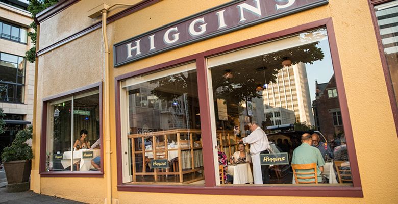 Customers enjoy dinner at Higgins Restaurant in downtown Portland. ##Photo by John Valls