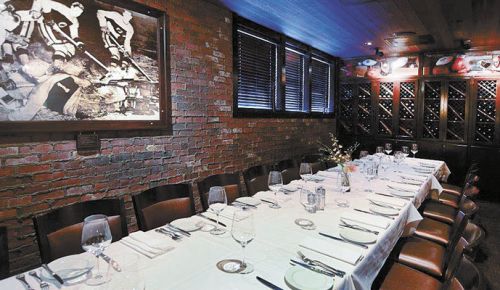 The Wine Room offers a semi-private space for special gatherings at the classic Portland steakhouse. ##Photo provided