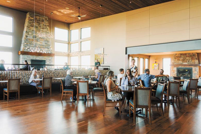 An open interior serves as a welcoming space for visiting wine tasters.##Photo provided An open interior serves as a welcoming space for visiting wine tasters.##Photo provided