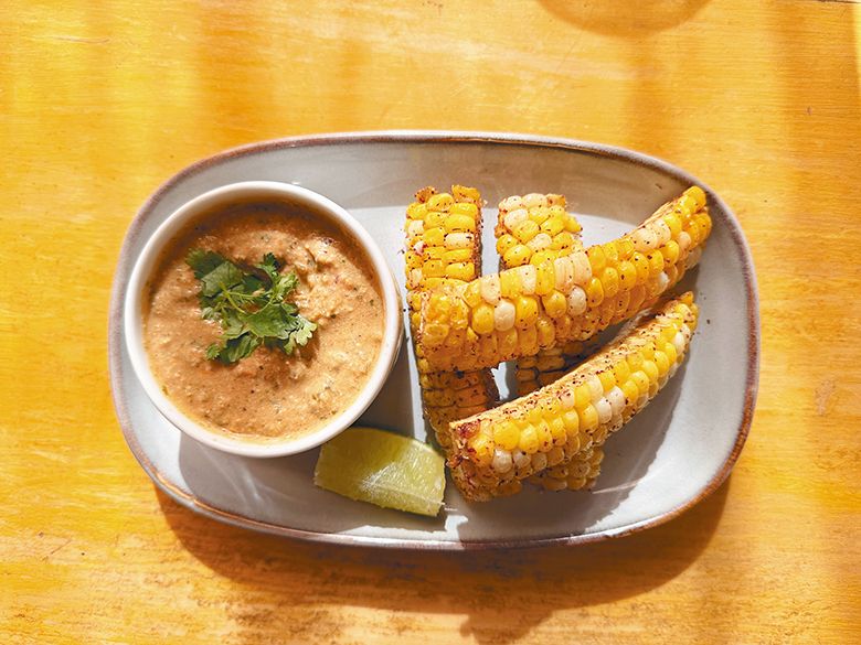 Sumac Lime Corn Ribs with Sikil Pak ## Photo provided by Javelina Restaurant