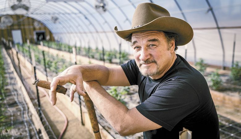 Jim Belushi at Belushi’s Farm in Southern Oregon. ##Photo courtesy of Belushi s Farm