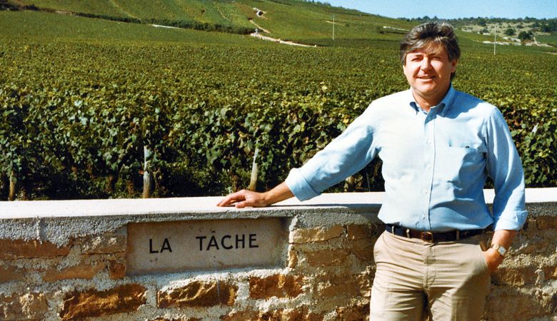 In 1983, Ken Evenstad visits La Tâche, a grand cru vineyard in the village of Vosne-Romanée, at the heart of Burgundy’s Côte de Nuits. ##Photo courtesy of Domaine Serene