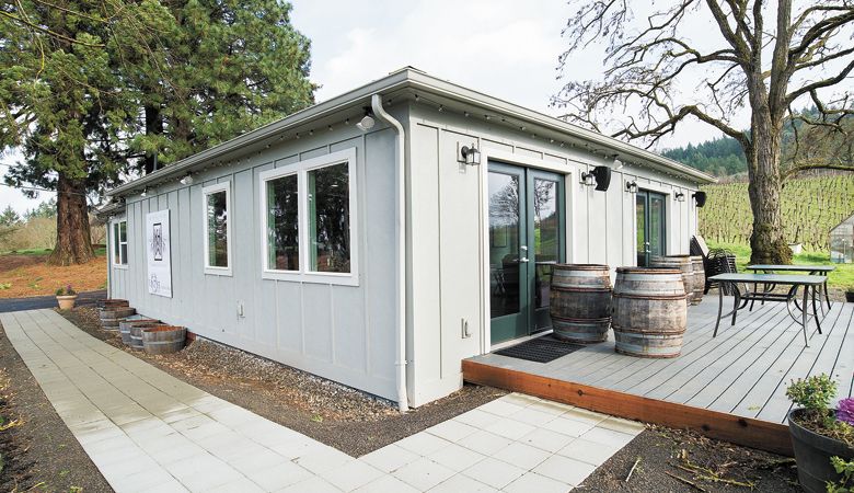 The new Kristin
Hill tasting room
outside Amity. ##Photo provided