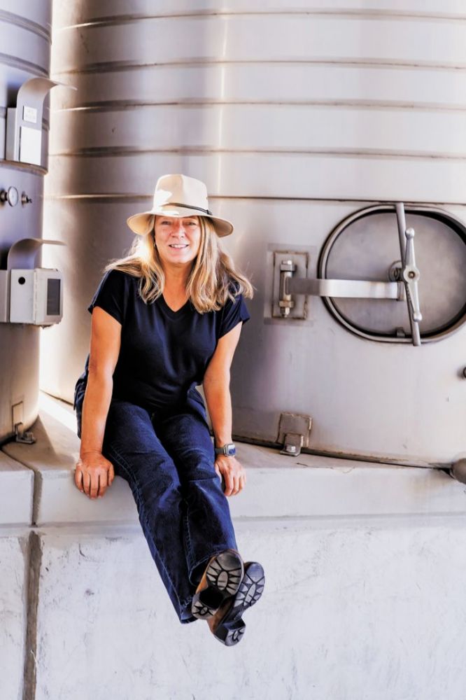 Linda Donovan, founder, owner and winemaker of Pallet Wine Co. and City Center Wine District.##Photo by Molly Bermea Linda Donovan, founder, owner and winemaker of Pallet Wine Co. and City Center Wine District.##Photo by Molly Bermea