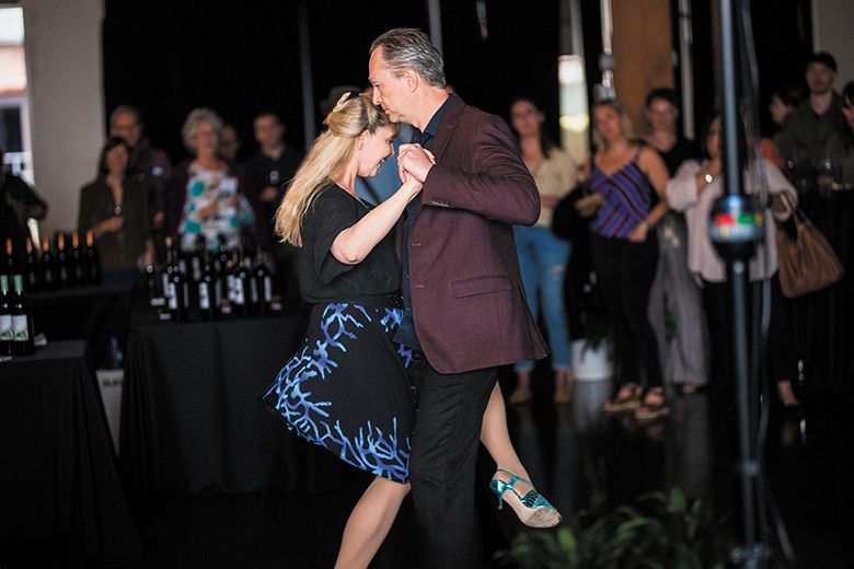 Tango dancers performing at a previous Malbec in the City. ## Photo by Foundry 503